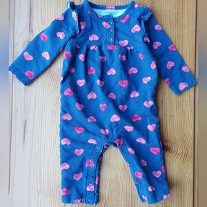 Carter's Blue and Pink Heart One Piece